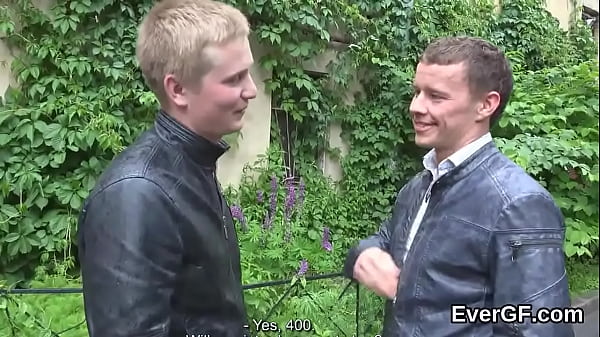 Indebted fellalets foxy friend to screw his girlfriend for dollars