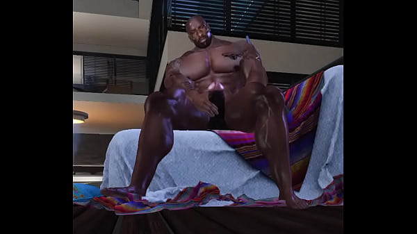 handsome mega hunk james harrison jerks for fans