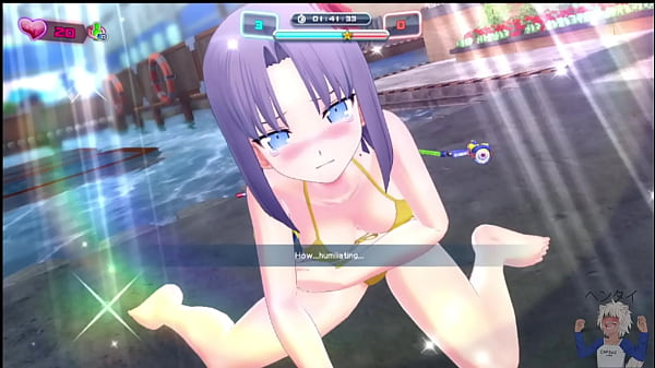 Garotasmolhadas no parque aquático fodase Senran Kagura