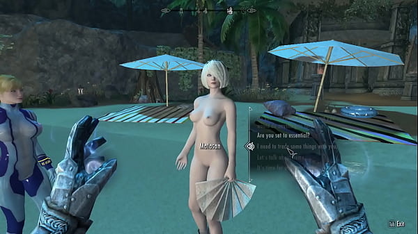 Skyrim making hawt sexy screenshots n stuff behind the scenes 