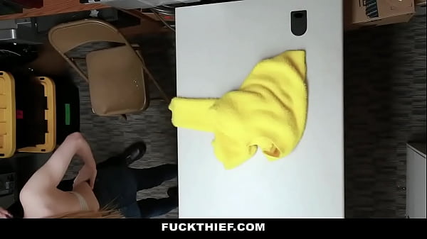 Blonde Shoplifter_Fucked By Creep Security Officer