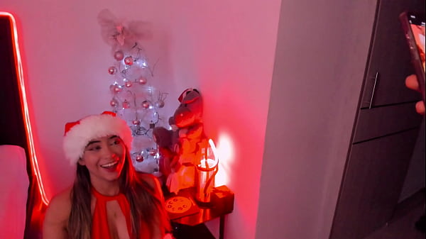 I found the perfect christmas present it's a sexy petite blonde next to my tree 