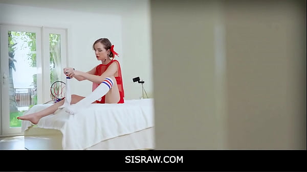 Stepsister Aliya Brynn trips down and invites her stepbrother to taste her muffin