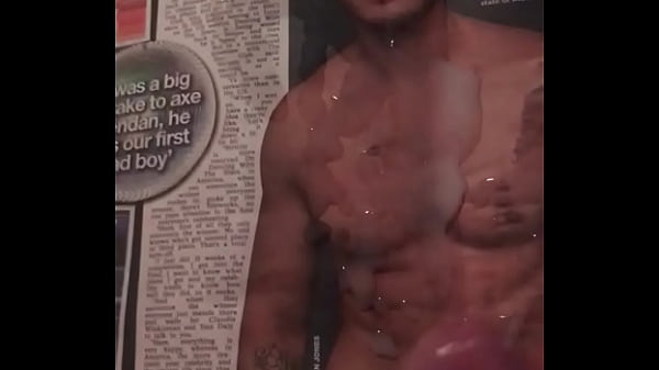 wanking over topless hunk in The Sun. 