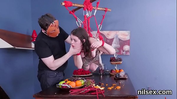 Frisky sweetie is taken in asshole asylum for_harsh treatment