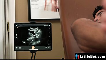 Doctor Fucks His Tiny Patient On The Exam Table And Breeds His Hole While The Ultrasound Shows His Cock Stretching His Guts