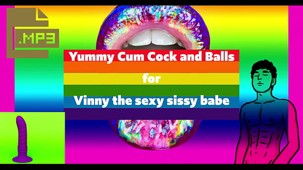 Yummy Cum Cock And Balls For Vinny The Sexy Sissy Babe thumbnail