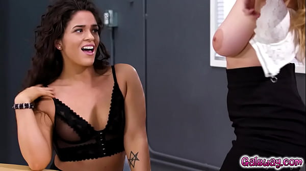 A lunch break that leads lena and victoria to have bang