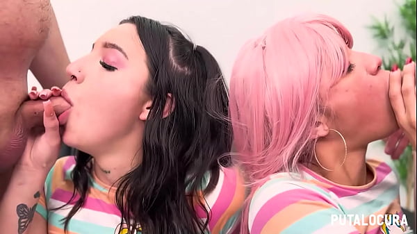 Putalocu - Las Latinas Cachondas Digna Moles Y Sa Villegas Compartiendo Lefa En Este Creampie Gangbang thumbnail