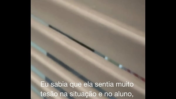 Belinha seduziu o aluno levou pra casa e o corno filmou tudo escondido na dispensa