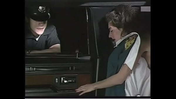 Play MP4 - officer on patrol heard suspicious sounds from limousine parked on the road border and charming darkhaired floozie Rebecca Lord propose him to come in and join their fun
