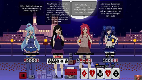 Strip poker with aqua mari & noire gets out of hand&mdash;ends in a heated show preview 