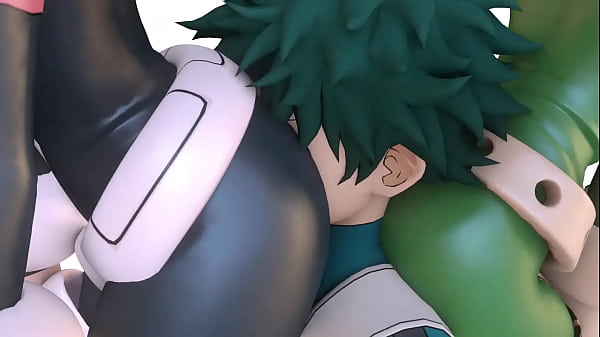 Izuku Midoriya oliendo culos