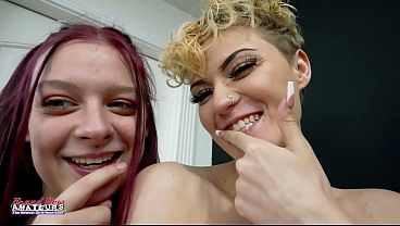 Sassy And Bella Petite Tattoo Milf Duo Rimjob Passionate Ass Worship! thumbnail