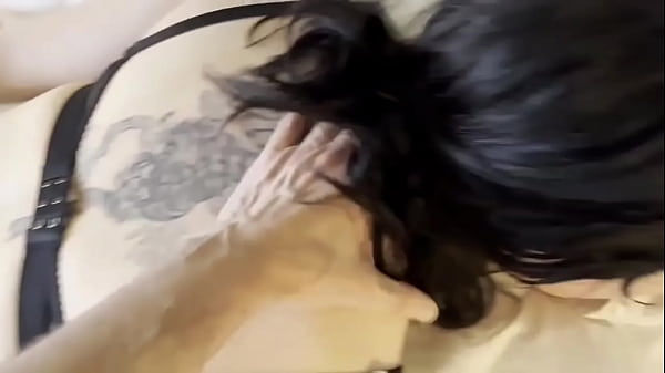 Submissive Goth Trans get tied and owned by ActorFab 