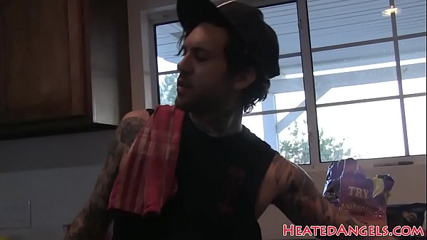 Goth teen strips down during interview