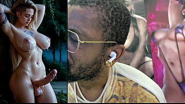 Big Breast Transgender Girl Cumming All Over Herself, Ai Generated thumbnail