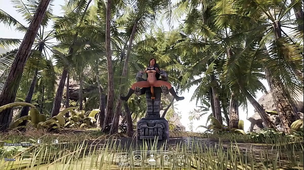 Lara Croft solved the puzzle of getting into her cave. 3D Hentai Game Animation 