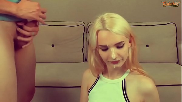 Hermosa rubia come el culo a su nonio y_luego toma un facial_masivo