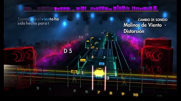 Playing the guitar in rocksmith2014 "molinos de viento" rhythm arrangement 