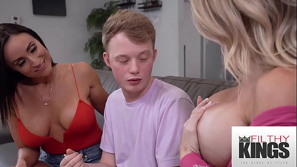 Play MP4 - FilthyKings - I Just Had A Threesome With My Busty Stepmom & Her HOT Brunette Friend