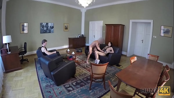 HUNT4K. Need for_money motivates sweetheart to have an affair_with stranger