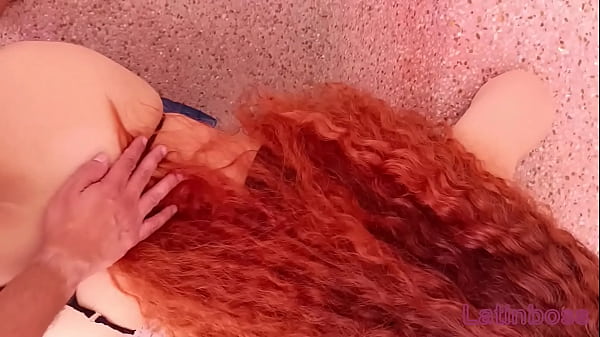 The colombian in a thong was doing yoga by the pool then invited me to play