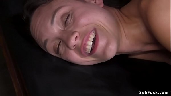 Deep throat slave gets_facial in bdsm