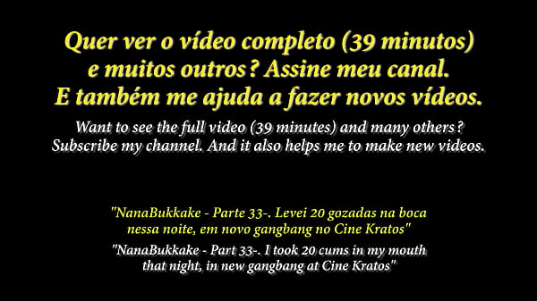 Play MP4 - Trailer&period; Levei 20 gozadas na boca nessa noite&comma; Parte 3-3&comma; em novo gangbang no cine porno