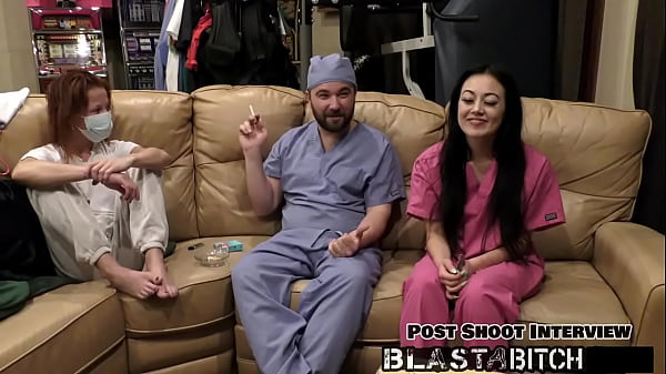 Blaire celeste sucks dick and gets pussy blasted with cum nurses pov