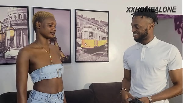 Sexy Delivery Girl in Mini SkirtHas A Sweet Pussy