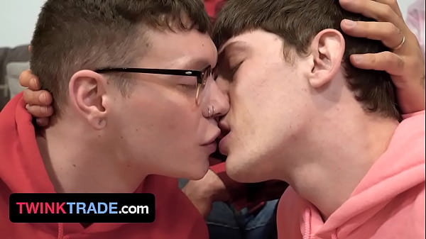 Play MP4 - Twink Trade - Nerdy Twink And His Straight Friend Get Fucked By Their StepDads For Valentine's Day