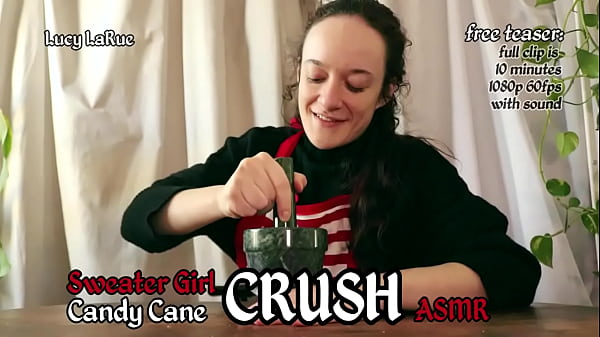 Sweater girl candy cane crush asmr 