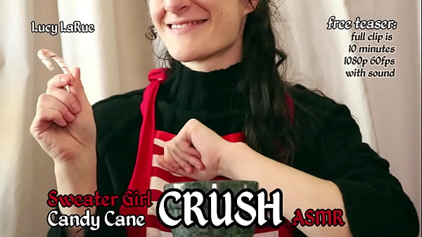 Sweater girl candy cane crush asmr 