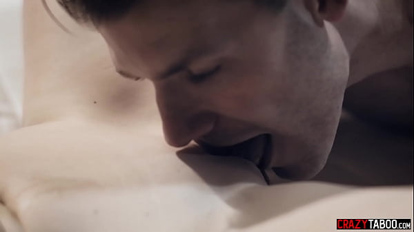 Milf_stepmom helps teen_stepson with a blowjob