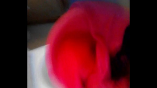 Jacking off with_a piss Red Bra sis