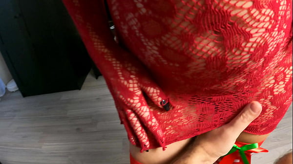 A blowjob gift from santa's big boobs helper my little elfie give me a hot blowjob fantastic dick sucking in a spirit of the holidays i give her a huge cumshot amateur homemade video