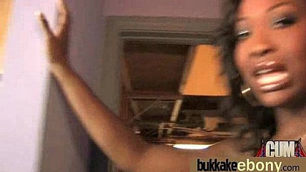 Gorgeous ebony lady sucks white dicks and gangbang fucking 8 