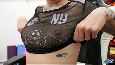 Gorgeous Puffy Tits Round Ass Pawg Has Amazing Ass And Shows Her Denim Shorts! thumbnail