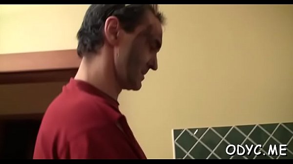 Fatty rides the pole hard 