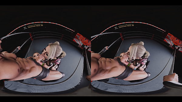 Spitroast_Double Blowjob with Alexa Bliss_dirty talking and using_strapless strapon on Livmorgan_WWE 3D CGI render parody