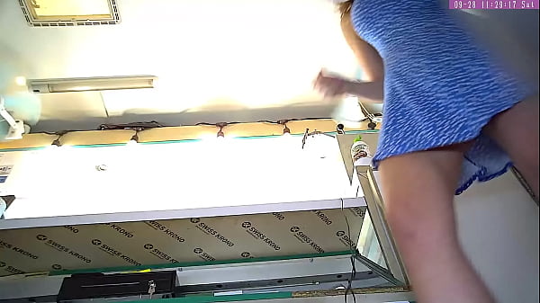 Nice Chicked Upskirted At Work By Hidden Camera thumbnail