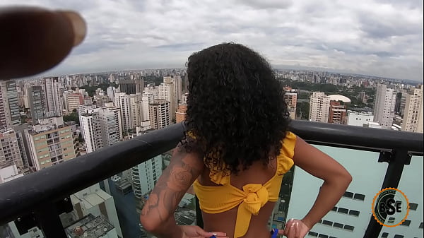 Petite Brazilian Baddie Banged In The Ass On The Penthouse Balcony thumbnail