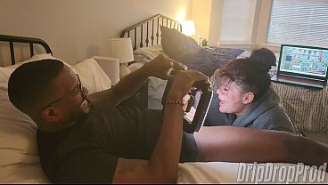 Behind The Scenes! Hollee Huntress Sucks Young Bbc During Her Gaming Break!! thumbnail
