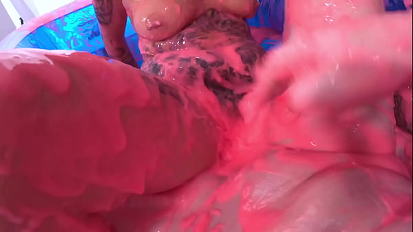 My first time getting gunged with a hot married couple 