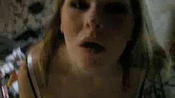 Busty girlfirend lights up to suck cock 