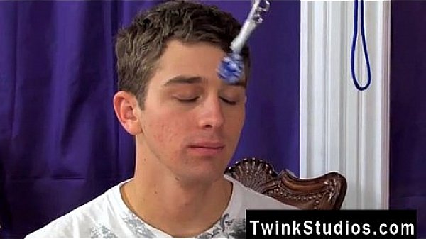 Naked guys Levon is listening to music and dancing and he wants 