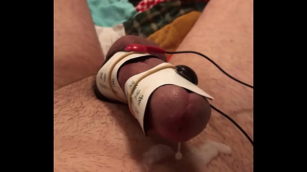 First ever estim cum shot 