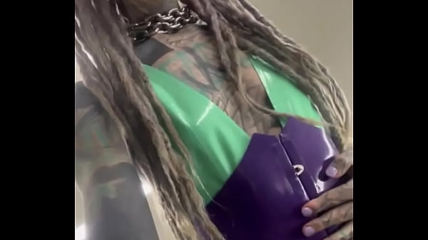 Bts with latex unconfined what's your favorite latex look #behindthescenes #inked #inkedwoman #tattoojourney #ps 