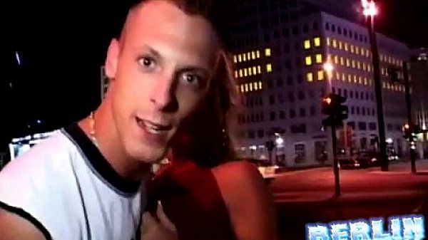 Blonde gets public titty suck